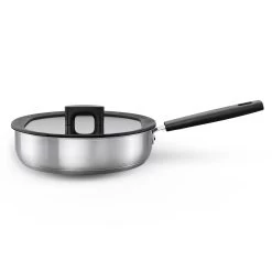 Fiskars Hard Face Steel Sauteuse Mit Deckel