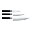 Kai Wasabi Black Küchenmesser & 2 Allroundmesser Set