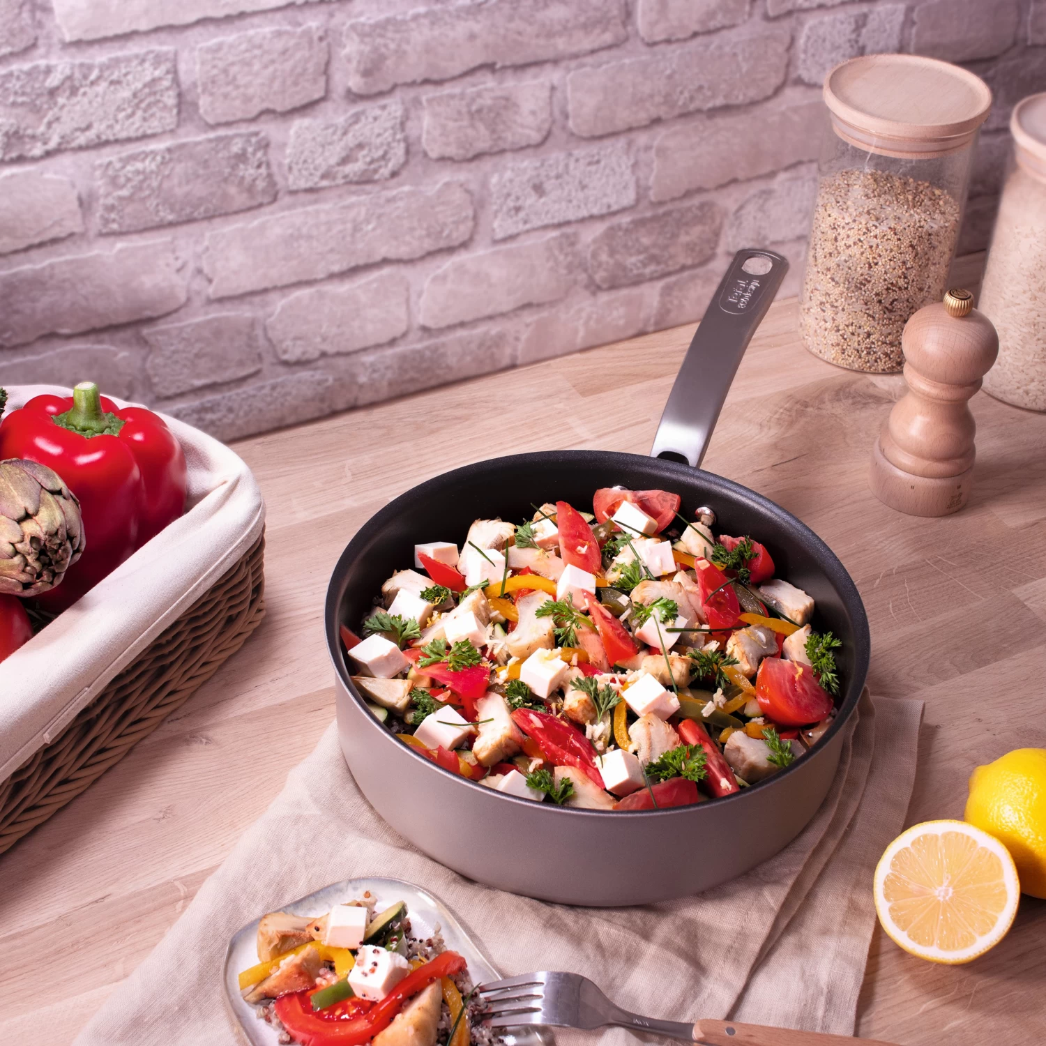 Tefal Impact Sauteuse Mit Deckel 4 Tefal Impact Sauteuse Mit Deckel – Bild 2