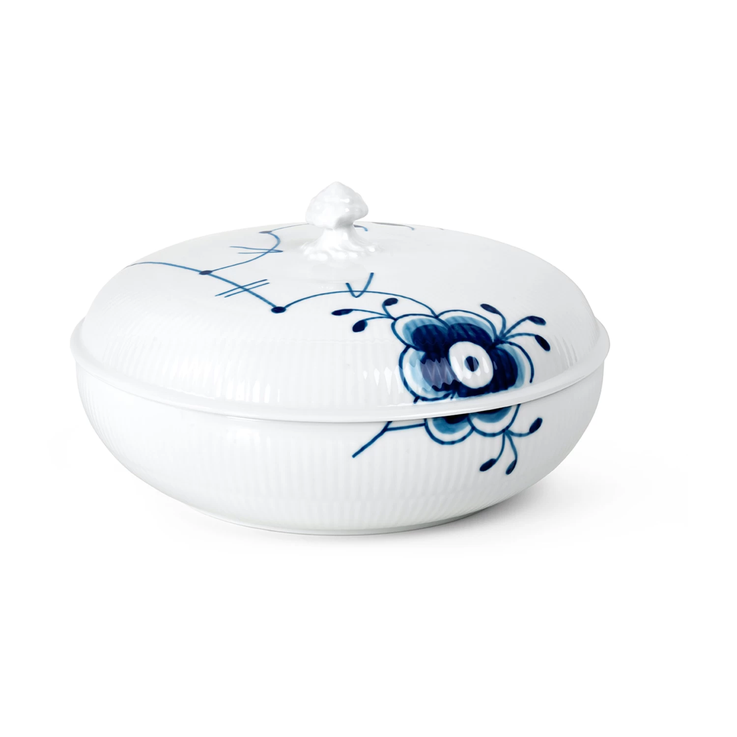 Royal Copenhagen Blue Fluted Mega Schale Mit Deckel 3 Royal Copenhagen Blue Fluted Mega Schale Mit Deckel