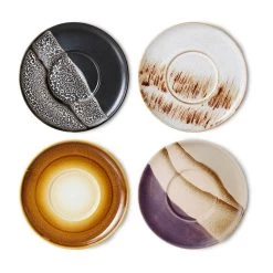 70's Kaffeeteller Ø13cm 4-Teile