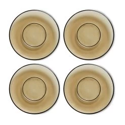 70's Glassware Kaffeeteller Ø10,6cm 4er Pack