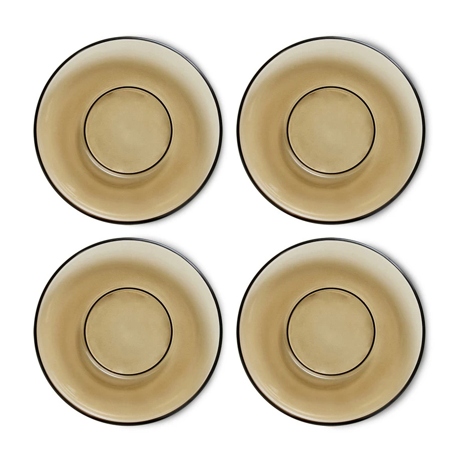 70's Glassware Kaffeeteller Ø10,6cm 4er Pack 3 70's Glassware Kaffeeteller Ø10,6cm 4er Pack