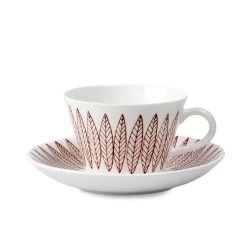 Röd Salix Kaffee-Set, Kegel